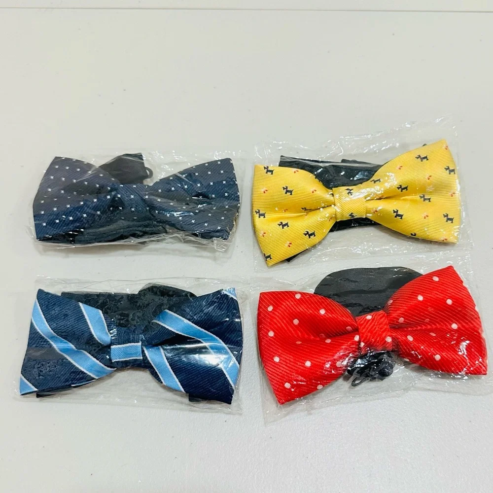 4 PACKS Elegant Adjustable Pre-tied Bow Ties for Men Boys‎ Mixed Color